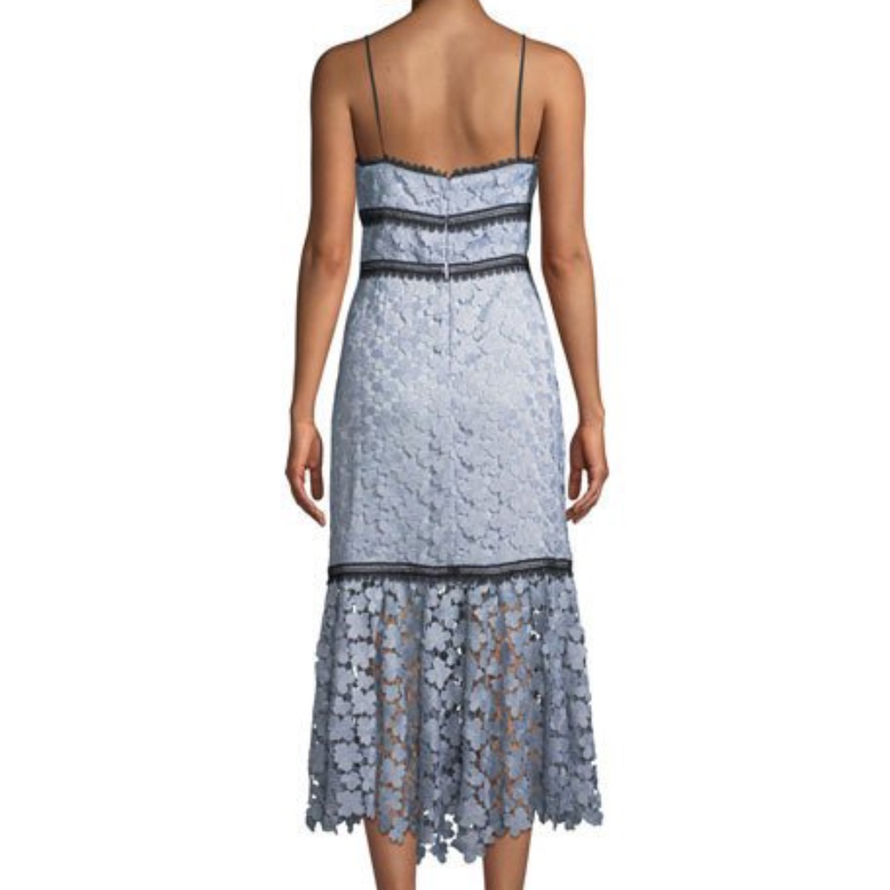 Jil stuart Sz 8 Floral Lace Midi Dress - Picture 7 of 8